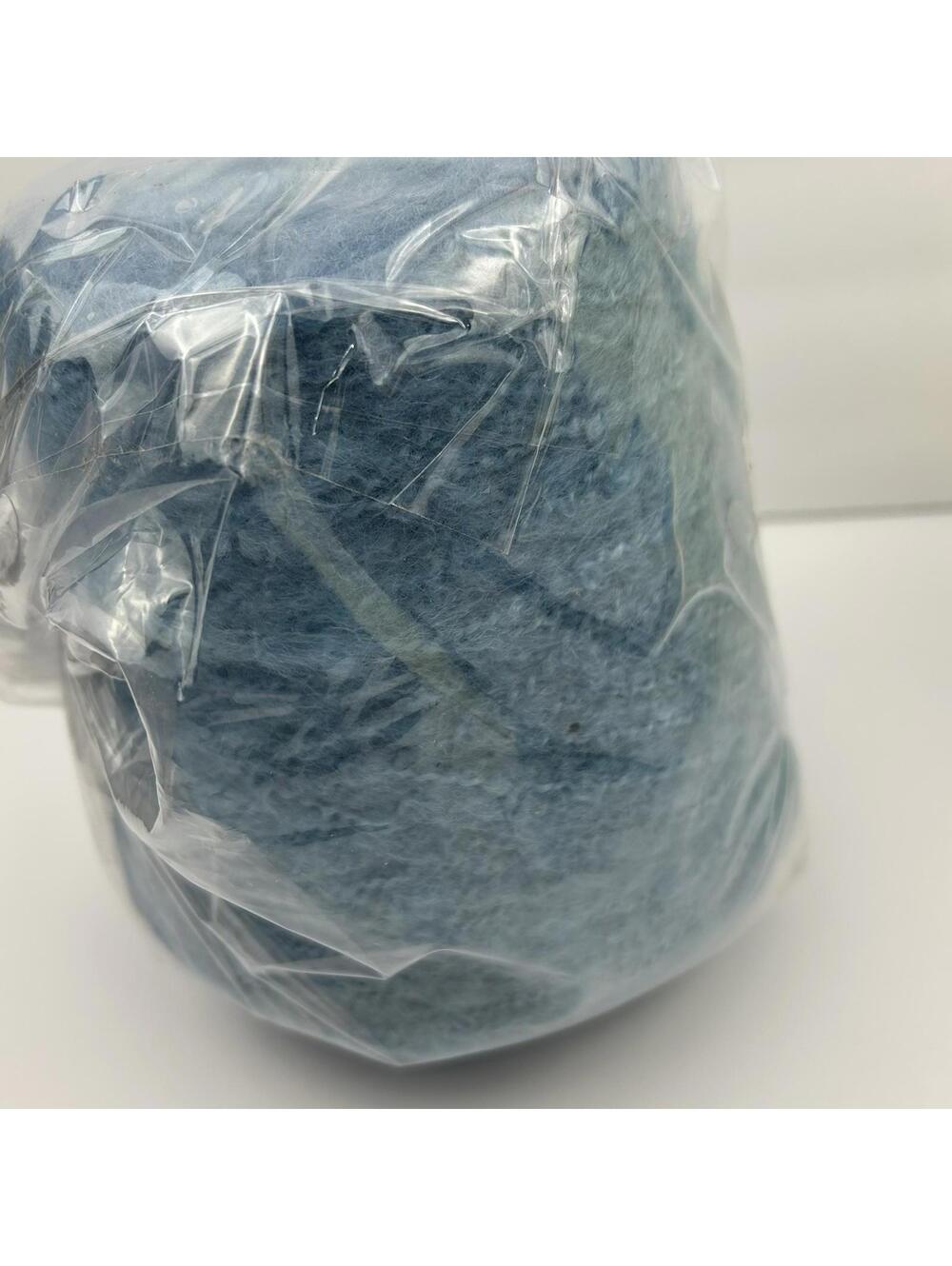 Lot 2 Tamm Yarn Cones 90% Mohair Blend Blue & 1.5lb Acrylic Baby Maize Yellow - Picture 7 of 16